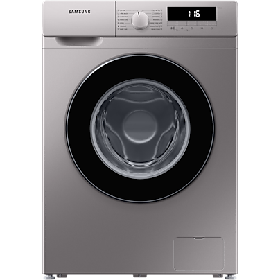 Masina de spalat rufe Samsung WW80T304MBS, 8 kg, 1400 rpm, Display LED, Motor Digital Inverter, Blocare acces copii, Slim, Argintiu