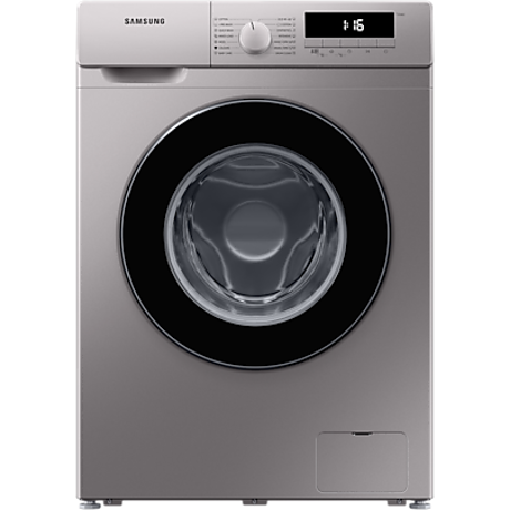 Masina de spalat rufe Samsung WW80T304MBS, 8 kg, 1400 rpm, Display LED, Motor Digital Inverter, Blocare acces copii, Slim, Argintiu