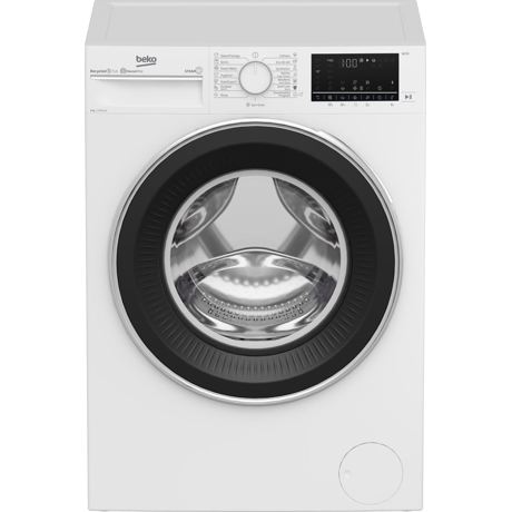 Masina de spalat rufe Beko B5WFU78435WB, 8 kg, 1400 RPM, HomeWhiz, SteamCure, Motor ProSmart Inverter, 60 cm, Alb